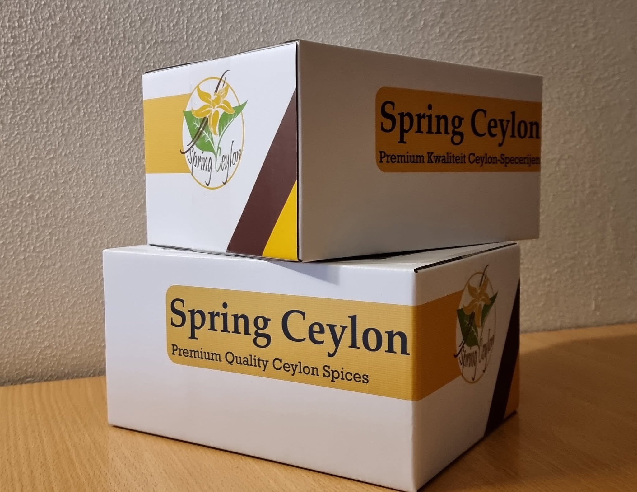 Spring Ceylon branded export boxes