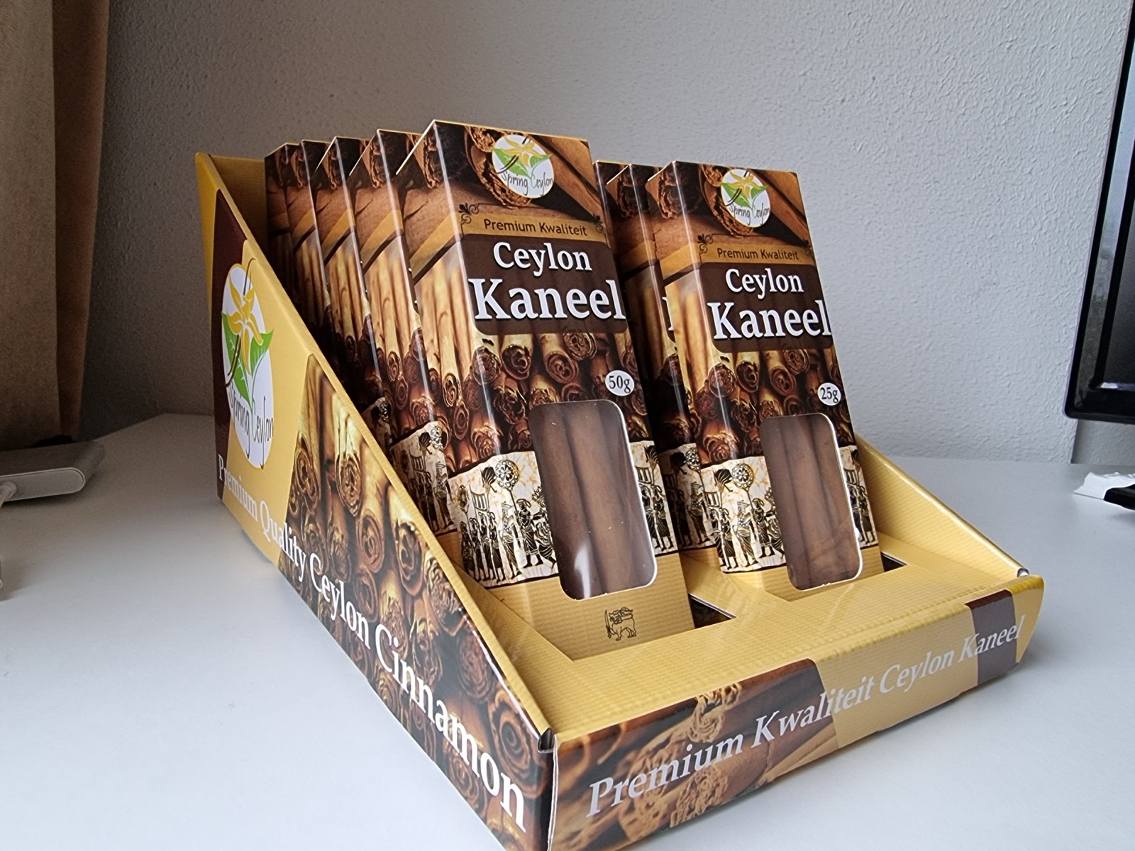 Ceylon Kaneel retail box, premium quality, 50g, product of Sri Lanka