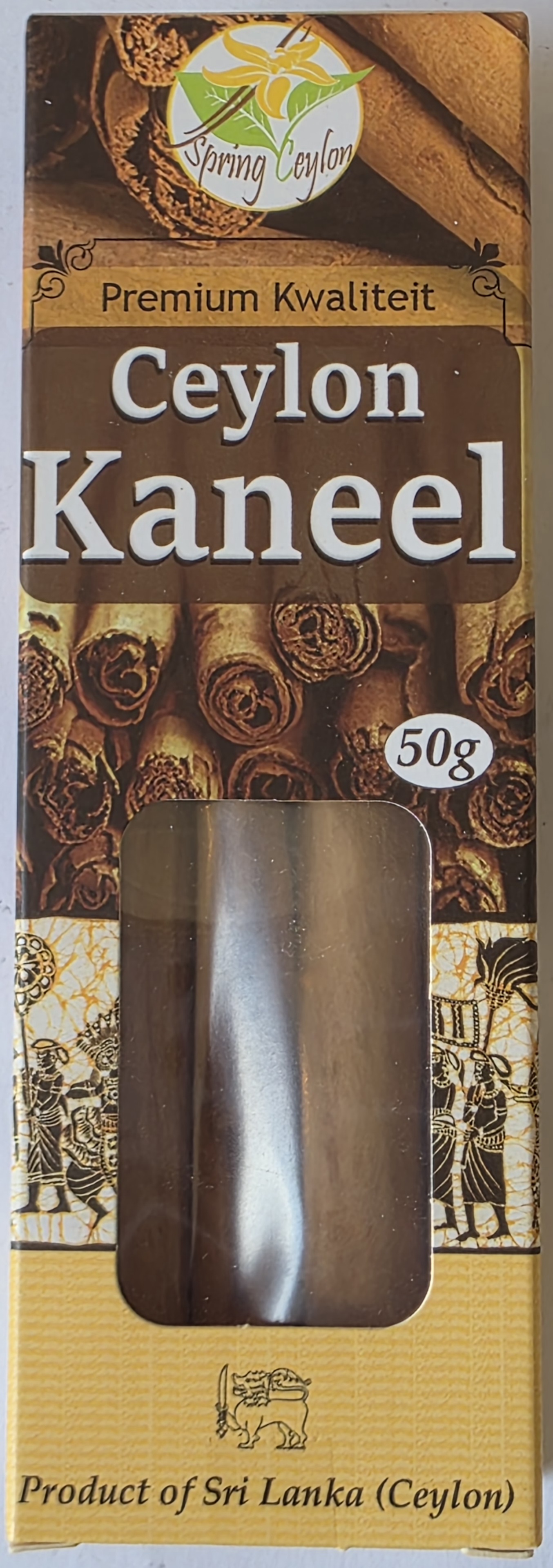 Ceylon Kaneel retail box, premium quality, 50g, product of Sri Lanka