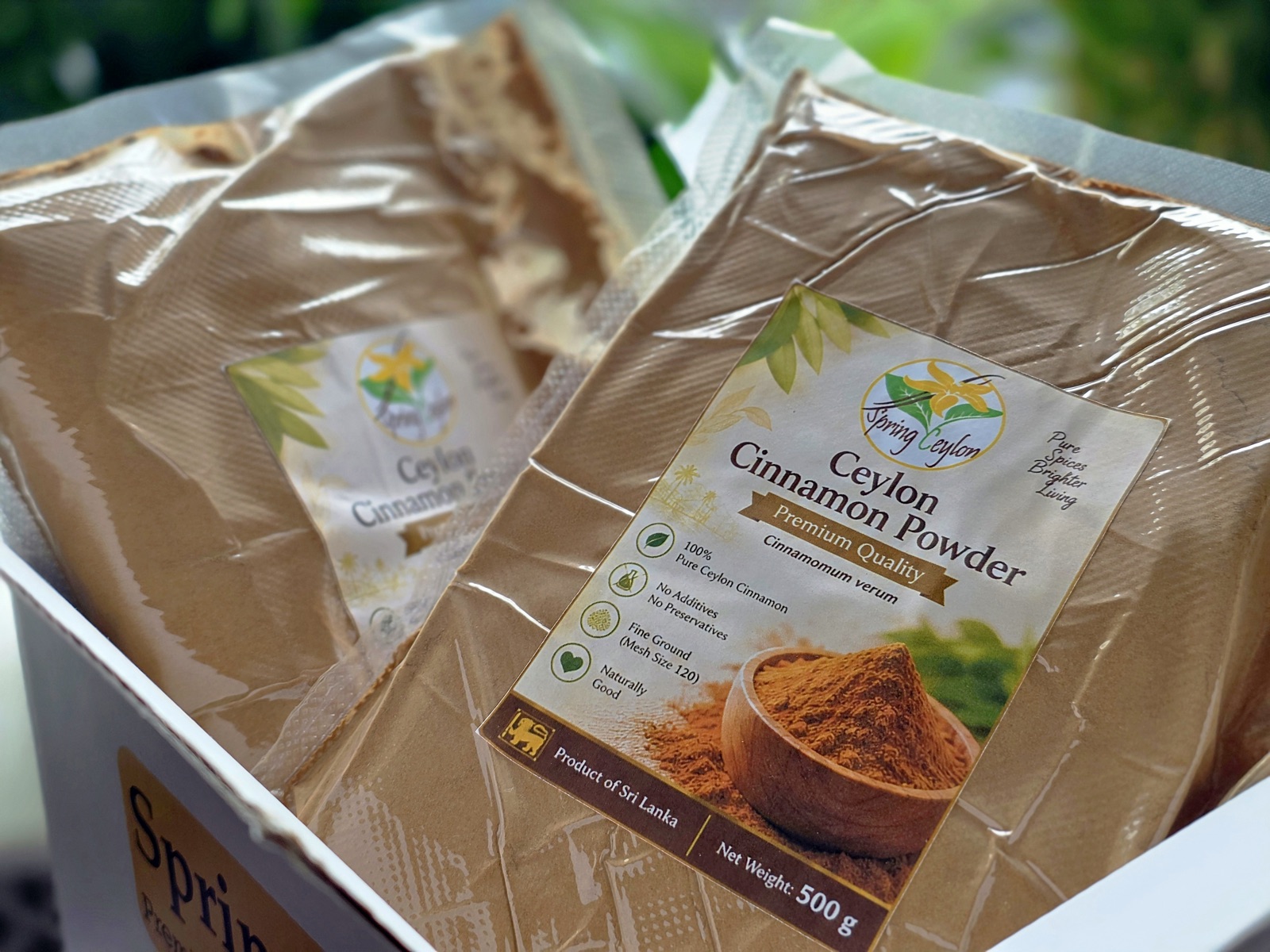 Ceylon Cinnamon Powder, No. 1 Grade, packed for business supply